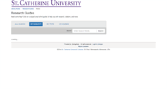 Desktop Screenshot of libguides.stkate.edu